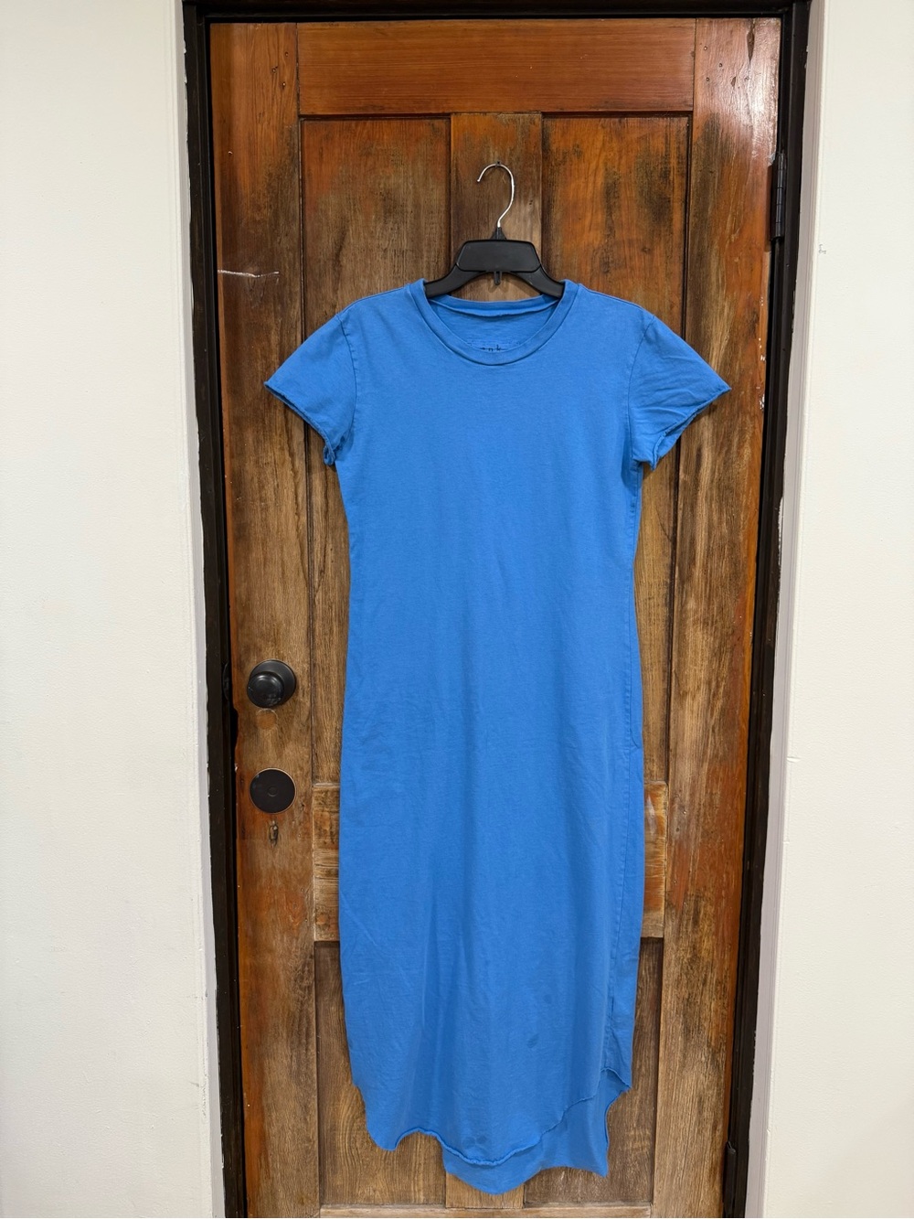Frank & Eileen Bright Blue Short-Sleeve Maxi Dress